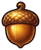 Acorn charm