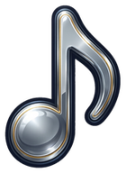 Music note charm