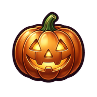 Jack-o&rsquo;-lantern charm