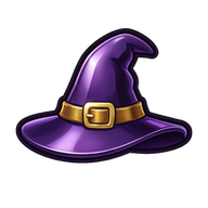 Witch hat charm